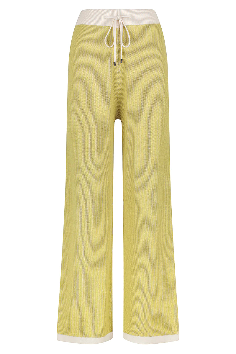 The Liliana Knit Pants - Lime