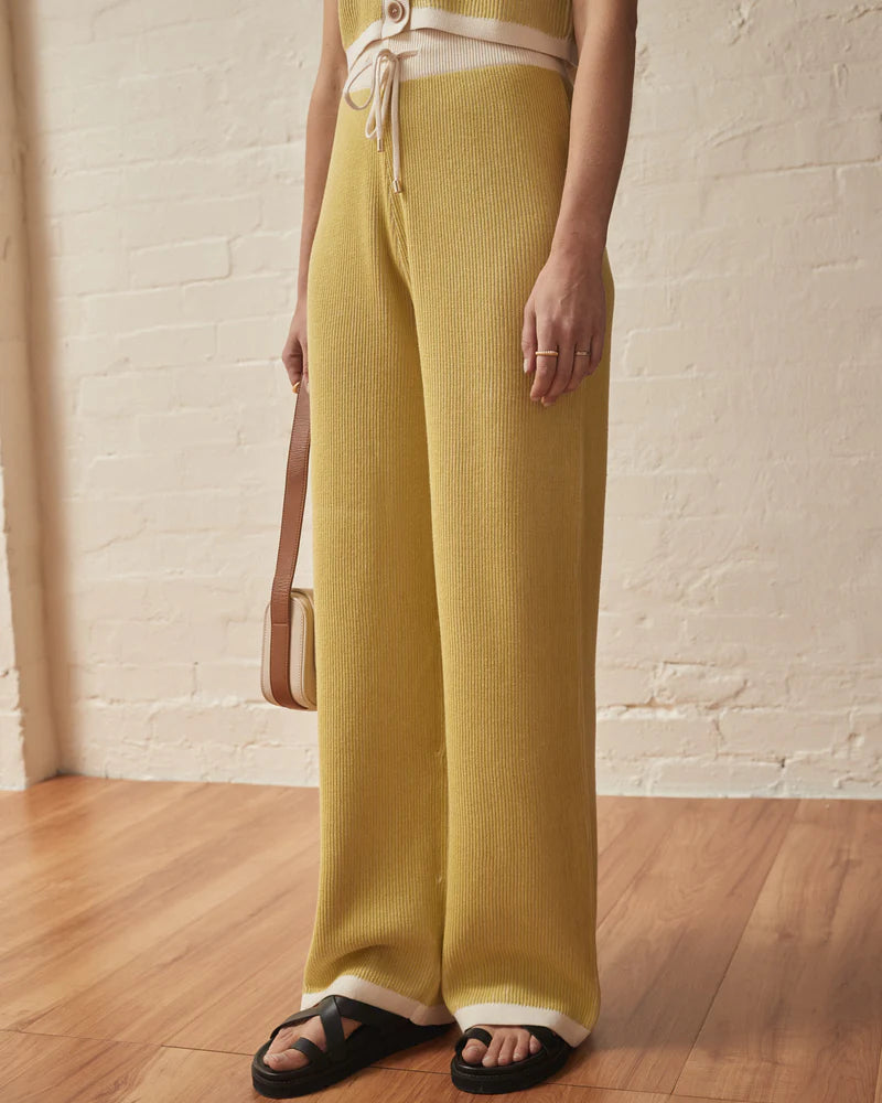 The Liliana Knit Pants - Lime