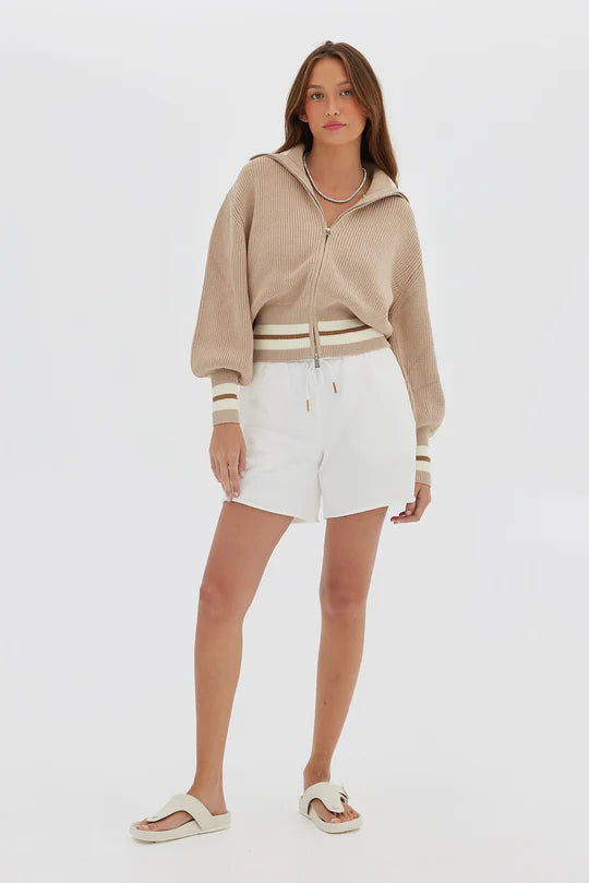 The It Knit Cardigan - Beige/Ivory